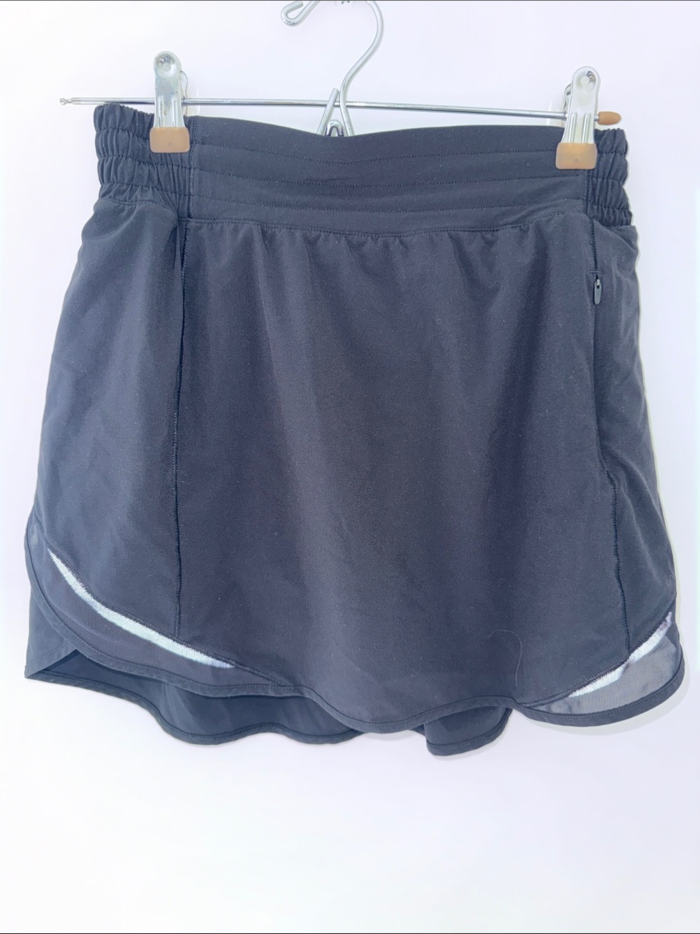 lululemon athletica Black Athletic Skort with Mesh Inset